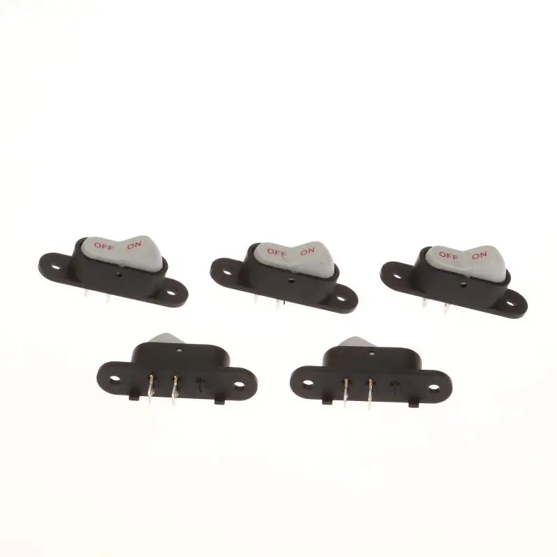 1/5PCS White 2 Pin Light ON/OFF 250V 6A AC AMP 125V 10A Electric Wok Home Start Switch Boat Button Switch