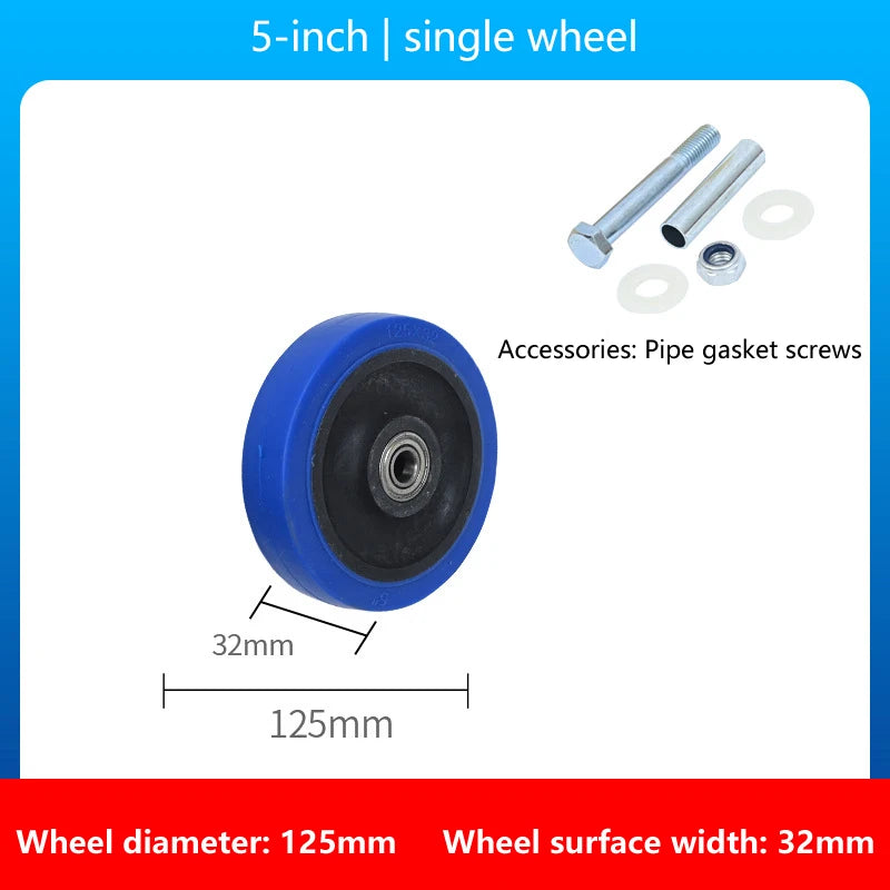 New New 3/4/5Inches Wear-resistant Replacement Caster Wheel For Heavy Furniture Industrial Equipment Trolley Accessories