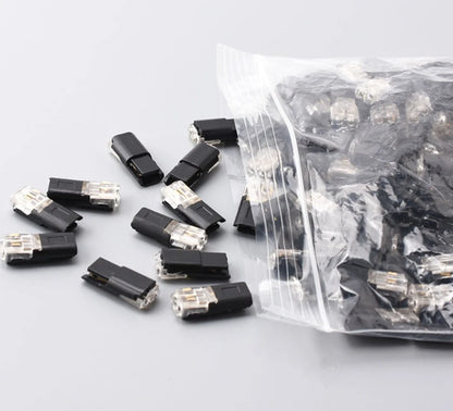 2 Pin Way Plug Wire Cable Snap Connectors Waterproof Electric Wire Double-Wire Plug-In Connector Locking Buckles Cable Clamps