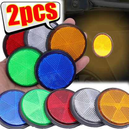 Round Motorcycle Reflector M6 Mount Night Warning Reflector