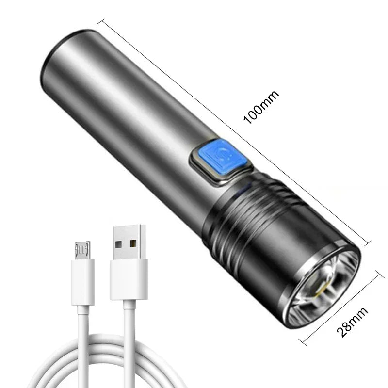 395nm UV Flashlight Blacklight Zoomable USB Rechargeable UV Light