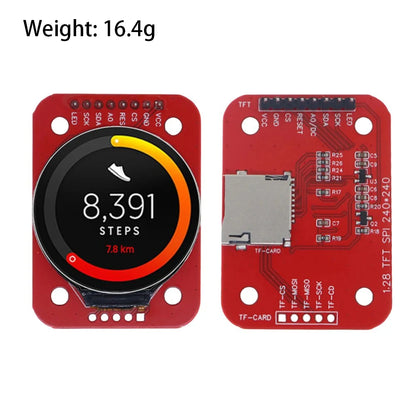 1.28-Inch Round TFT LCD Display Module 240x240 RGB GC9A01 SPI Interface