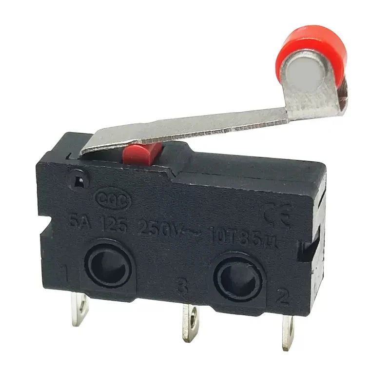 2pcs Micro Roller Lever Limit Switch KW12-3 KW11-N Normally Open/Close
