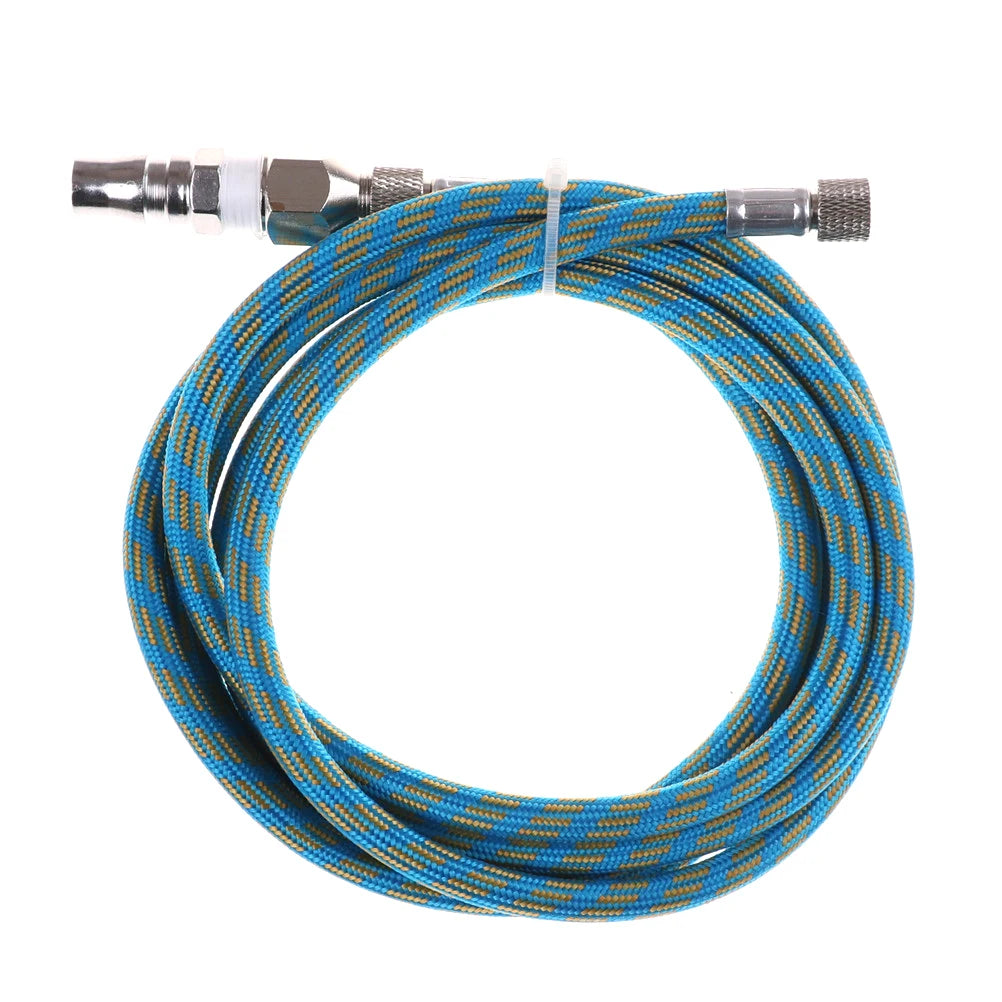 New 6' Braided Airbrush Air Hose Adapter w/ 2x 1/8'' BSP Fitting Coupling Compressor