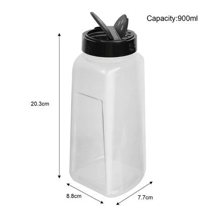 Portable Spices Seasoning Shaker Bottles Sugar Salt Pepper Jars BBQ condiment dispenser Empty Plastic Container Kitchen Gadgets