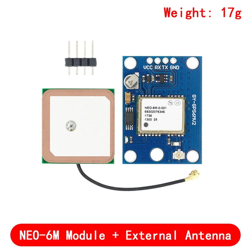 NEO-6M/7M/8M GPS Module with EEPROM Flight Control Large Antenna for Arduino