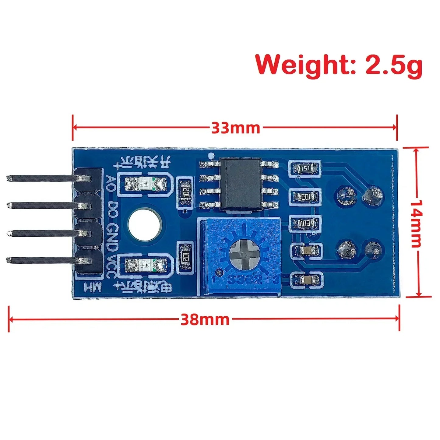 TCRT5000 IR Infrared Reflective Sensor Module Obstacle Avoidance Photo ...