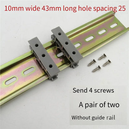 PCB DIN C45 Rail Mount Adapter for DIN 35 Mounting Rails, Plastic PCB Bracket Clips, 35mm Electrical Part