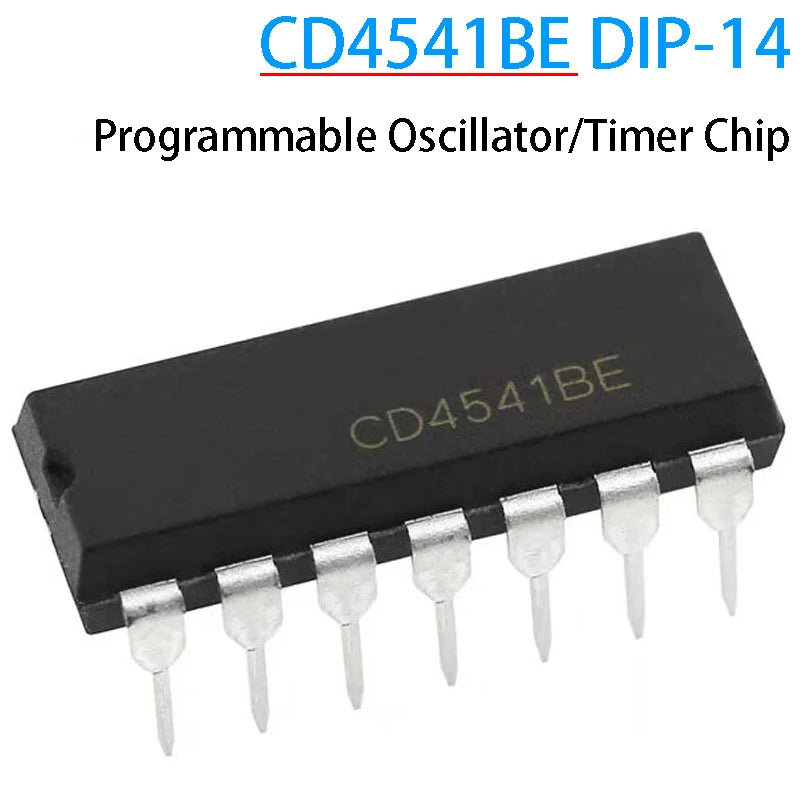 10pcs CD4541BE Programmable Oscillator Timer IC DIP-14 | CD4541 DIP14 Precision Timing and Oscillation Chip