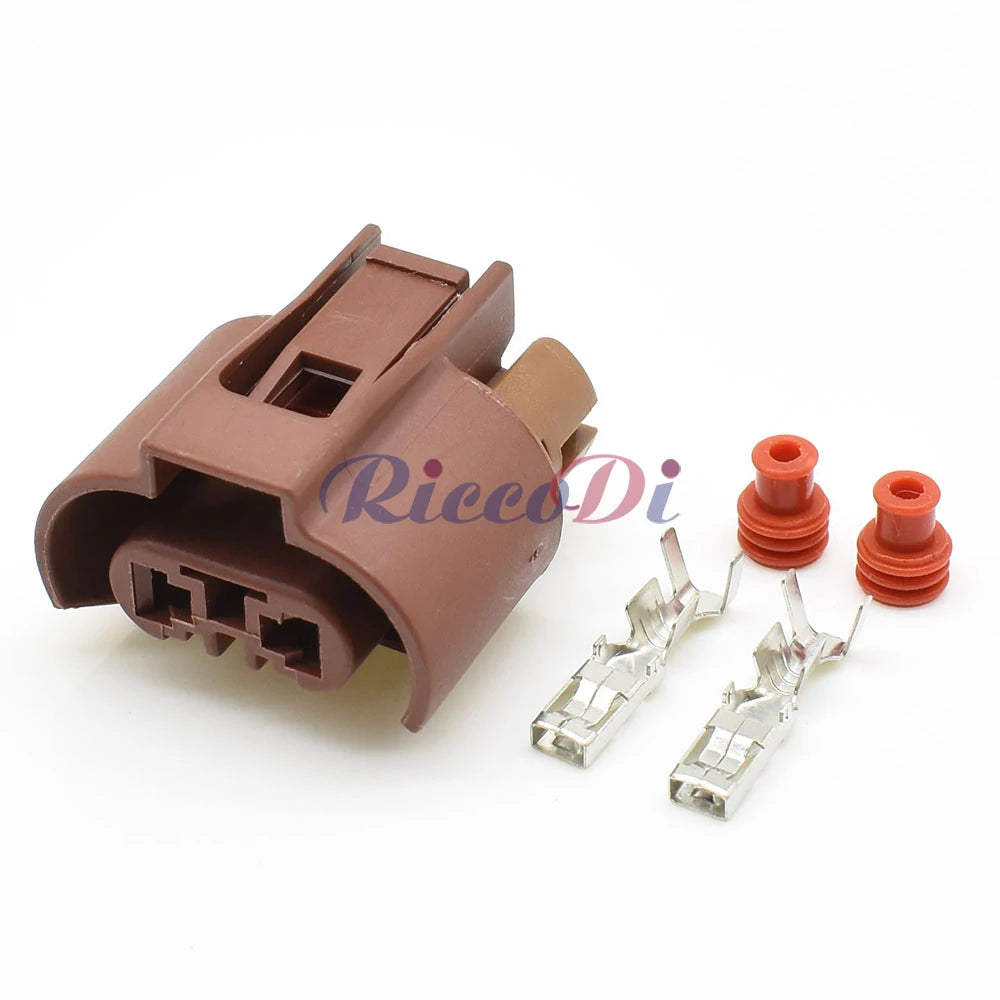 2-Pin Automotive Female Connector DJ7029W-2.8-21 — Low Beam & Fog Lamp Plug for Toyota Corolla & VW Golf 6