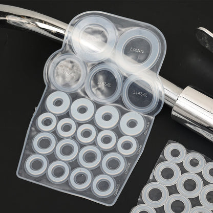 Silicone Flat Washers — Universal Leak-Proof Circular Seal Gaskets Hose Sealing Repair Kit 22/164pcs