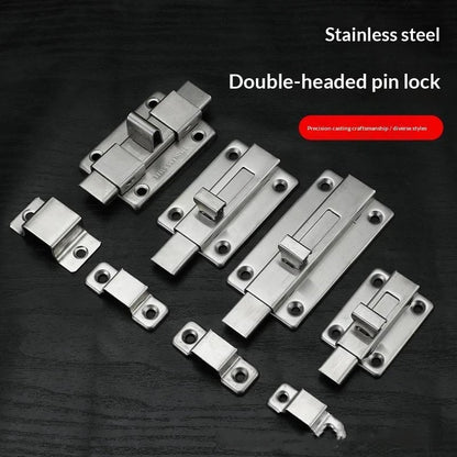 New Self-Elastic Latch Security Bolt Latch Anti-theft Spring Latches Stainless Steel Cabinet Hinges Furniture Supplies Hardware