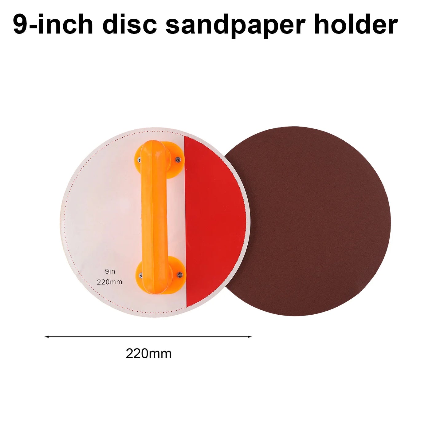 9-inch 9-Inch Sandpaper Holder Quick Replace Sandpaper Holder Versatile Sandpaper Holder Quick Sandpaper Replacement