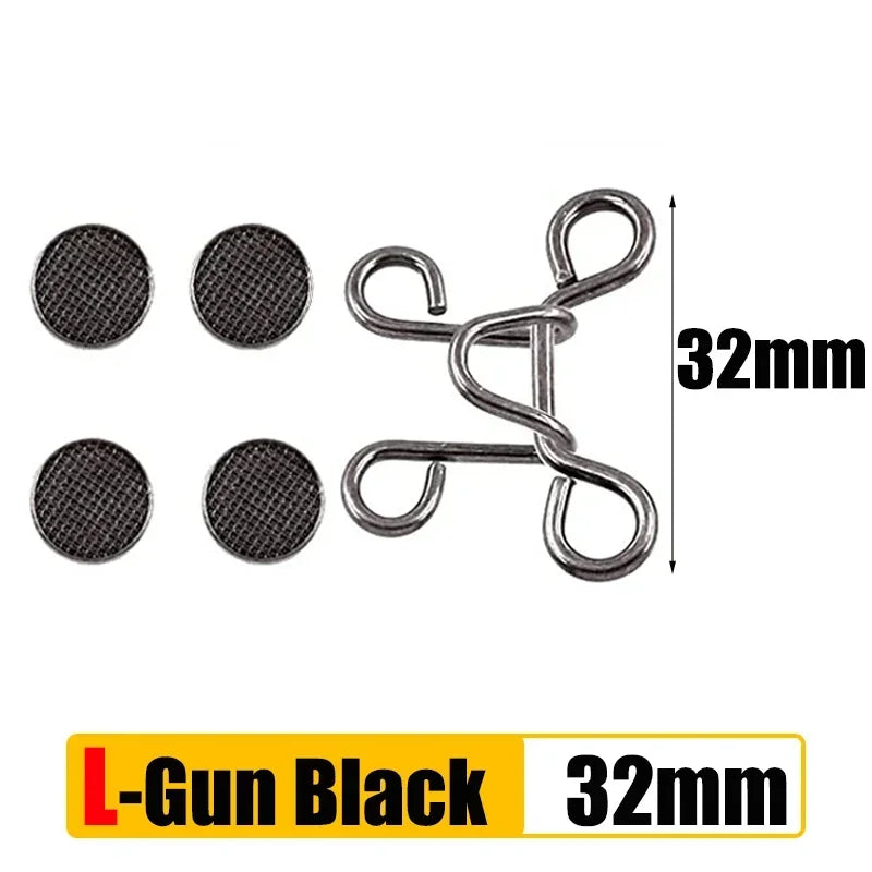 Adjustable Waist Extender Button Set for Jeans No-Sew Buckle 5/1Set