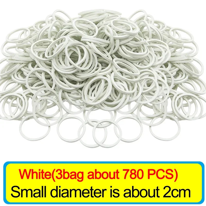 Wholesale Multicolour Elastic Rubber Bands Adjustable Fastener O Rings Stretchable Household Office School Stationery Supplies