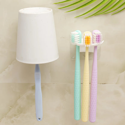 10/1PCS Plastic Toothbrush Holder Travel Organizer Removable Stand for Toothbrush Cup Storage Household Bathroom Accessories