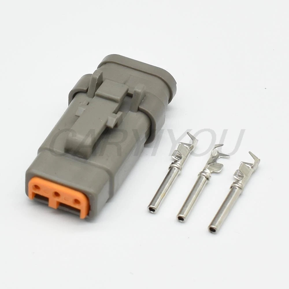 3-Pin Waterproof Deutsch DTM Connector DTM06-3S DTM04-3P ATM06-3S Grey Male Female Socket