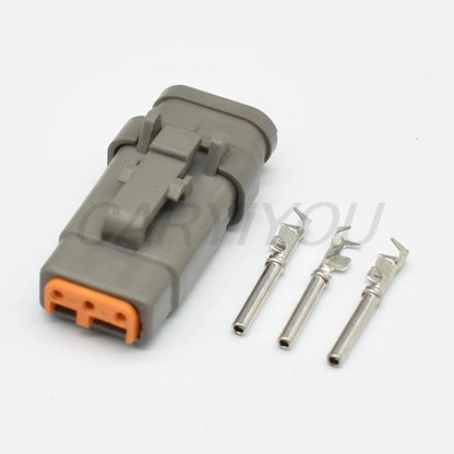 3-Pin Waterproof Deutsch DTM Connector DTM06-3S DTM04-3P ATM06-3S Grey Male Female Socket