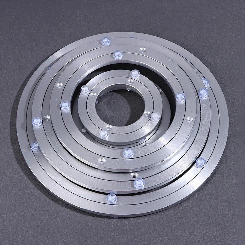Smooth Swivel Plate Rotating Table Rotating Round 5/5.5/8/10/12 Inches Aluminum Ball Bearing Turntable Bearings Swivel Plate