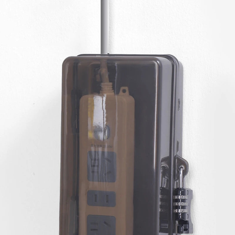 New 6 Outlets Plastic Cable Management Box Electrical Boxes Rain-Proof Weather Proof Plug Box Lead Cover For Protect Outlet Plug