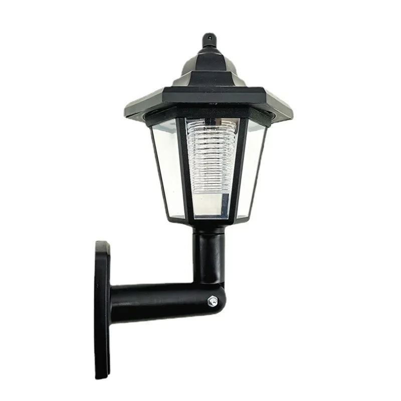 Waterproof Hexagonal Solar Lights Outdoor Lawn Lamp Solar Wall Lamp Retro LED Lantern Garden Street Landscape Light
