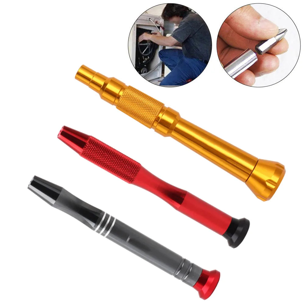 Hex Screwdriver Handle Aluminum Alloy Hex Bit Holder For Electronics Repair Hand Tools Accessories
