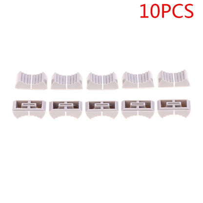 10PCS/set Fader Knob Cap Touch Sensitive Slider Ribbed Mixer Desk Switch Knob Cap