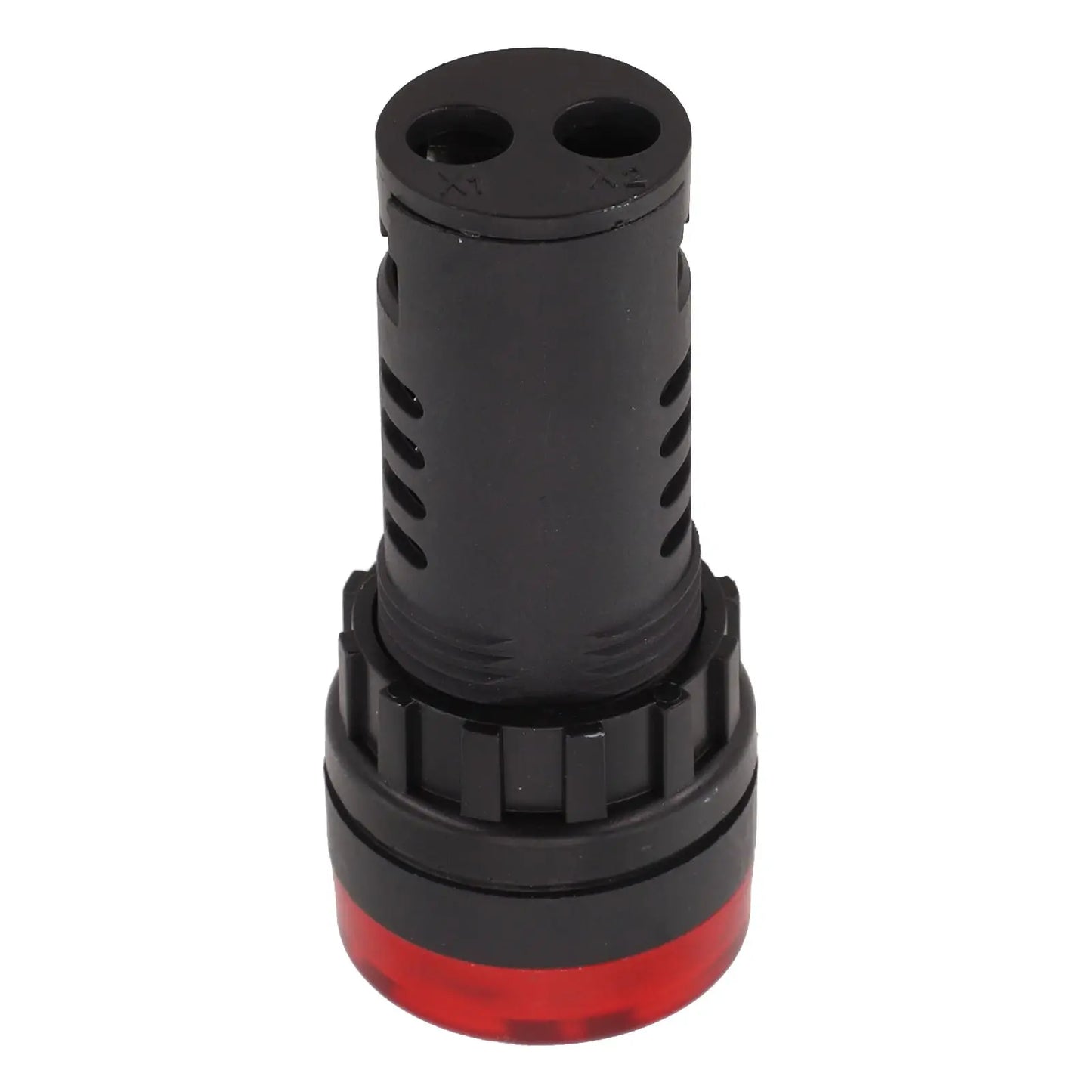 22mm Sound & Light Alarm — AD16-22SM Red LED Buzzer, AC/DC 12V/24V/220V