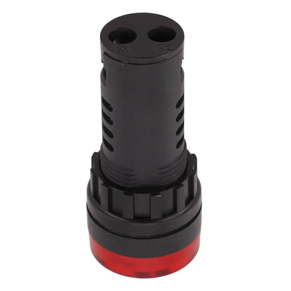 22mm Sound & Light Alarm — AD16-22SM Red LED Buzzer, AC/DC 12V/24V/220V