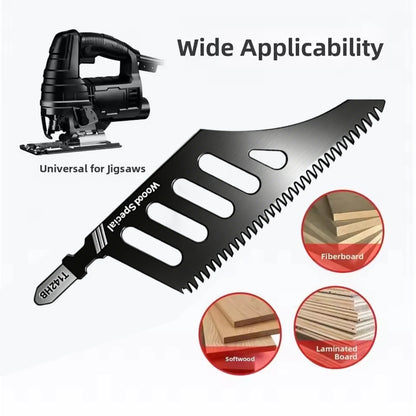 T142HB Jigsaw Blades Extra Long Heavy Duty Scroll Saw Blades T-Shank Professional Woodworking Aluminum Cutting Tool Accessories