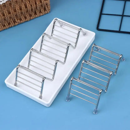 Stainless Steel Soap Rack 2/3 Grids Moisture-Proof Sink Storage Shelf