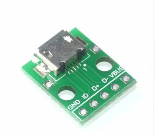 2PCS/LOT USB to DIP Adapter Board Mini/Micro USB 2.54mm 5-Pin Female B Type USB2.0 PCB Converter