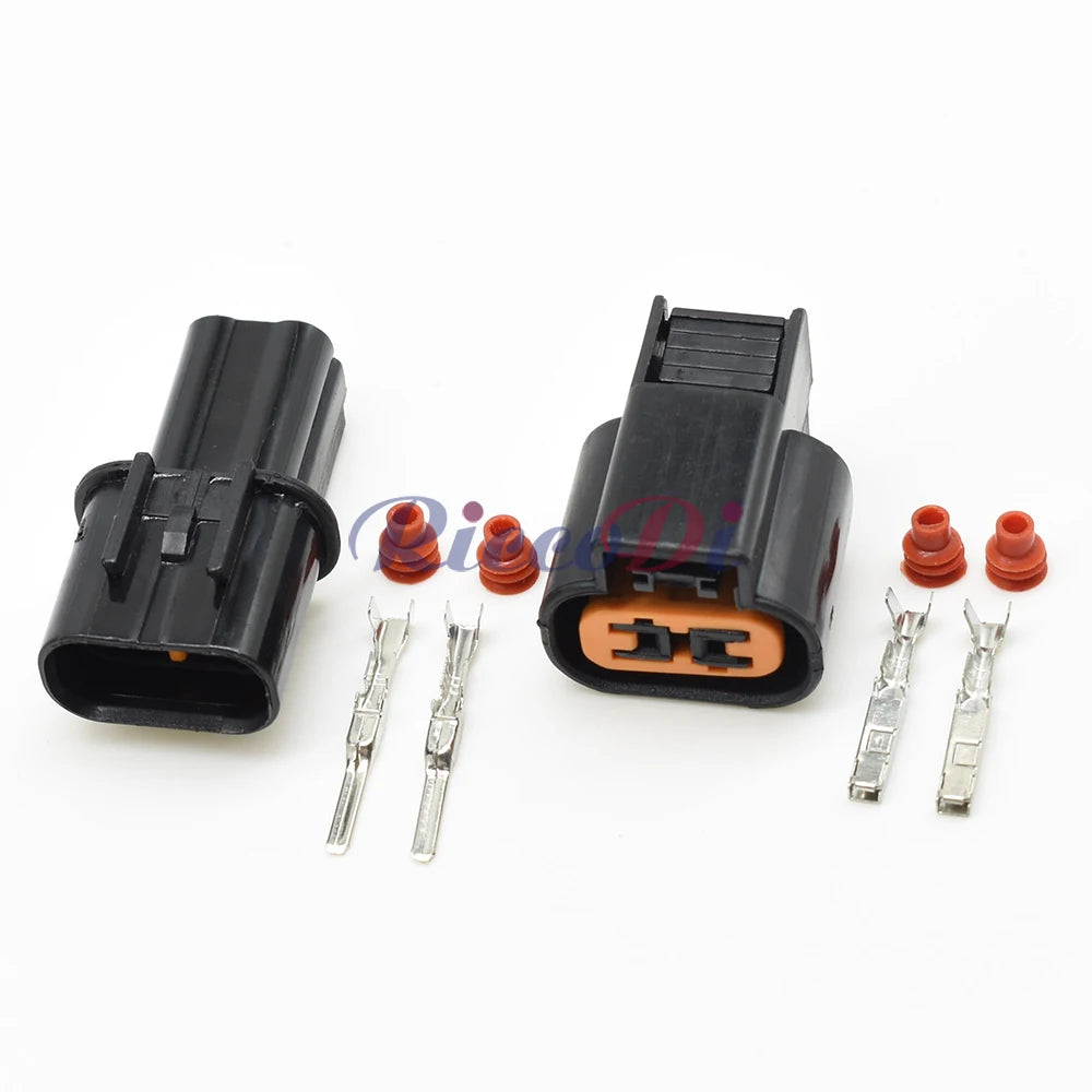 2-Pin Automotive Fog Lamp Connector — Female & Male PB621-02020 / PB625-02027 for Mitsubishi