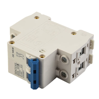 DC Miniature Circuit Breaker 2 Pole 1000V 32 Amp Isolator DC Disconnect Switch Thermomagnetic 10 A-63A 1.42 X 2.95 X 3.15 Inches
