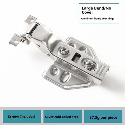 New 1PCS Aluminum Frame Glass Door Hinge, Bathroom, Kitchen, Wine Cupboard, Shoe Cabinet, Wardrobe, Bookcase Display, Furniture