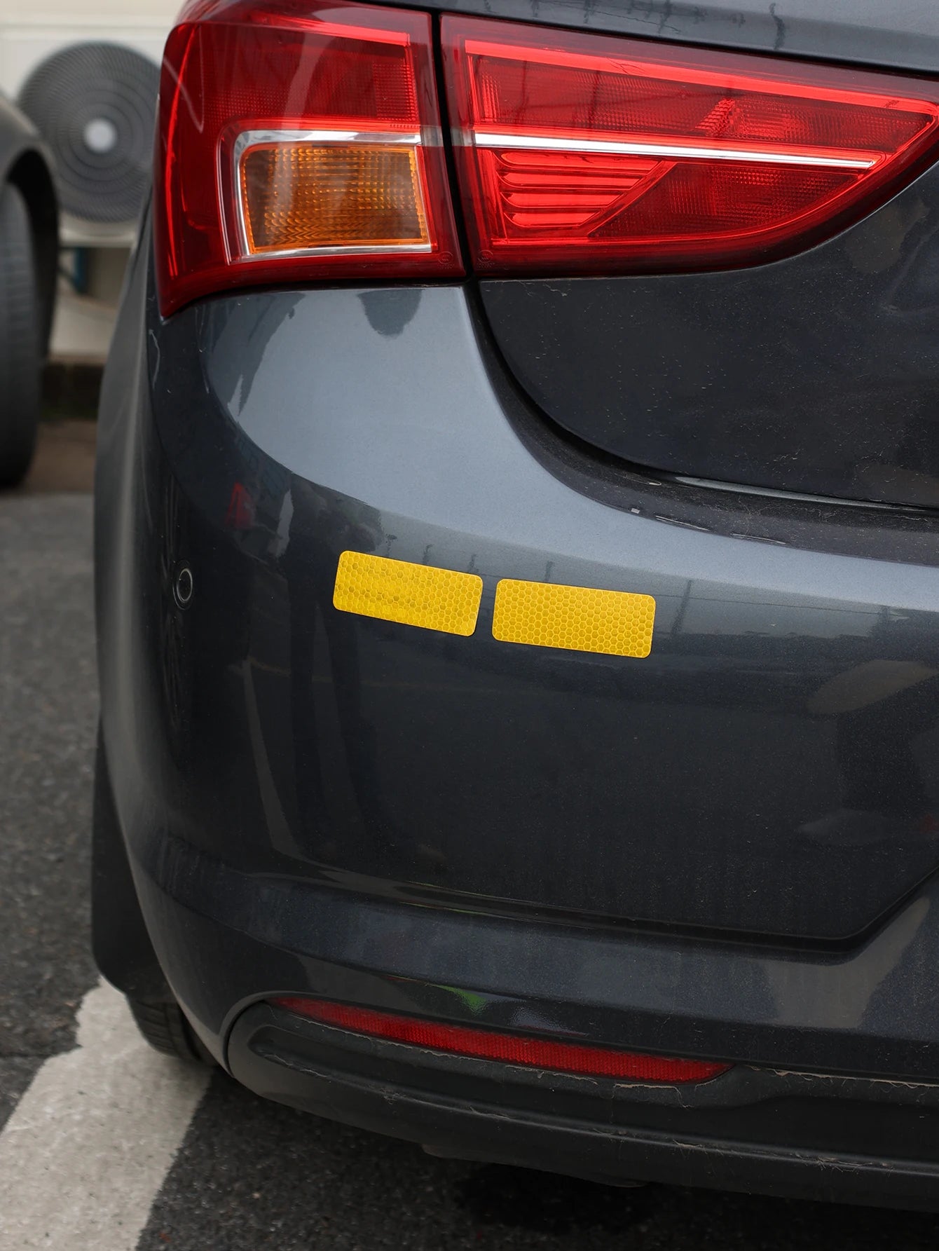 Car Bumper Reflective Safety Strip Stickers – Warning Reflector Tape for Auto Exterior & Interior (10pcs)