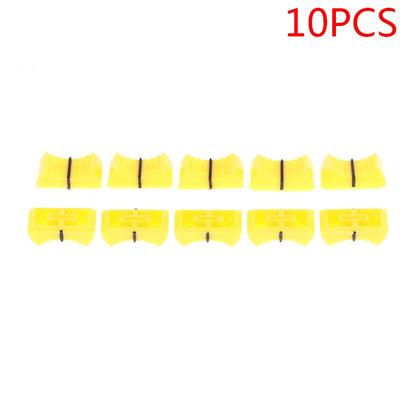 10PCS/set Fader Knob Cap Touch Sensitive Slider Ribbed Mixer Desk Switch Knob Cap