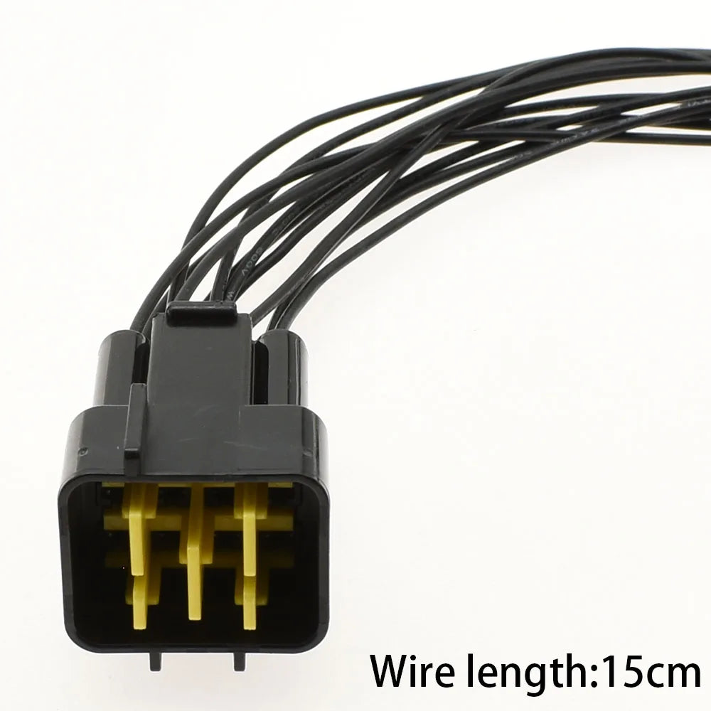 FW-C-12M-B / FW-C-12F-B / DJ7121Y-2.3-11/21 Automotive 12-Pin Connector — Furukawa Black Male Female Wiring Socket