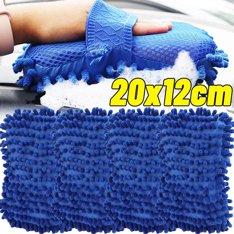 Microfiber Car Cleaning Sponge Wash Pad Scratch-Free Tool for Cars Floors