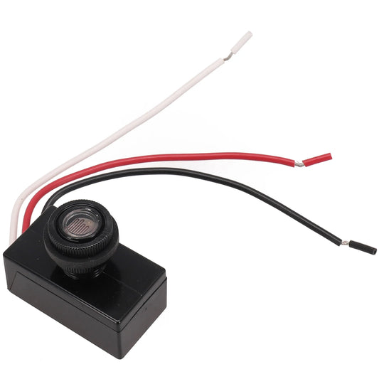 Control Switch Button Sensor 12V-48VDC Energy Saving Photocell Sensor Automatic Light Sensing Button Style Wide Voltage Range