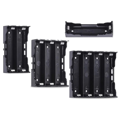 ABS 18650 Battery Holder Case Storage Box with Hard Pin Slots for 1-4 Cells