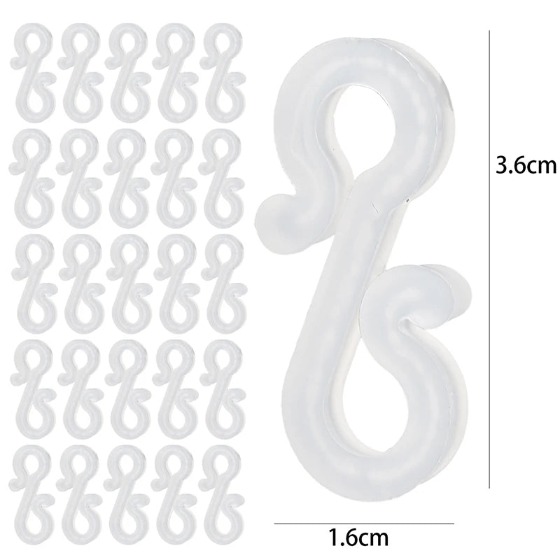 Wholesale Christmas Lights Clips, Plastic Gutter Hooks for Outdoor Icicle Fairy String Lights, Fasteners for Wedding Decorations
