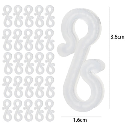 Wholesale Christmas Lights Clips, Plastic Gutter Hooks for Outdoor Icicle Fairy String Lights, Fasteners for Wedding Decorations