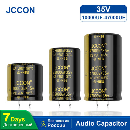 Audio Electrolytic Capacitor 35V 10000uF 22000uF 47000uF Low ESR High Frequency for Hifi Amplifier Speaker