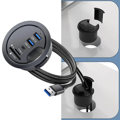 Card Reader Hub USB 3.0 Hub Versatile Connectivity 2 Ports USB 3.0 Easy Installation Enhanced Data Transfer Speeds