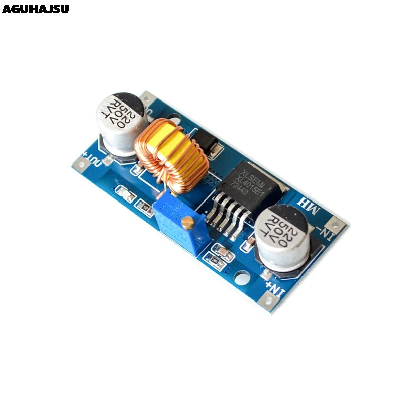 XL4015 DC-DC Adjustable Step-Down Power Supply Module 4–38V to 1.25–36V 5A with LED and Heat Sink