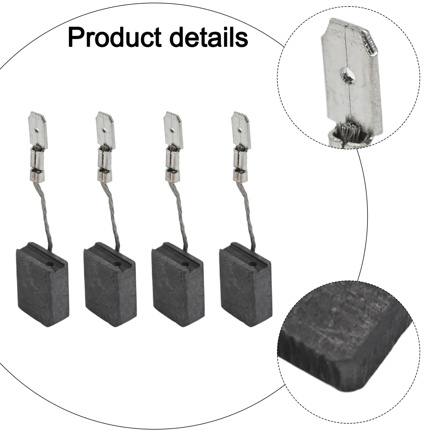 Replacement Brush Carbon Brush Set Metal Carbon Brush Power Tool Accessory Set Of 4 Brushes 4pcs Carbon Brush Kit