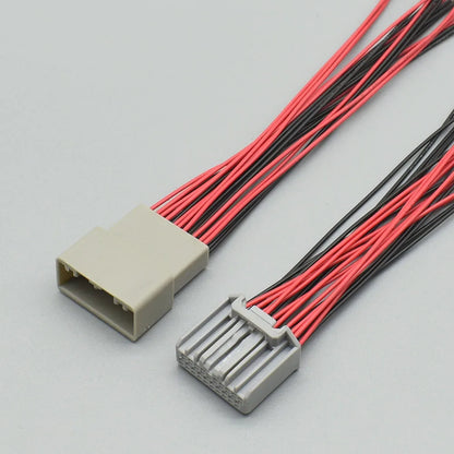 MX34020SF1 / MX34020UF1 Automotive 20-Pin CD Audio Connector — Honda PCB Cable Socket for Car Speaker & Antenna