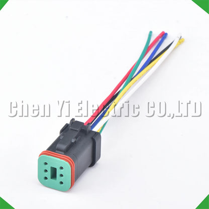 6 Pin Deutsch DT Connector DT06-6S DT04-6P Waterproof Plug