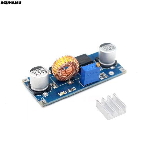 XL4015 DC-DC Adjustable Step-Down Power Supply Module 4–38V to 1.25–36V 5A with LED and Heat Sink